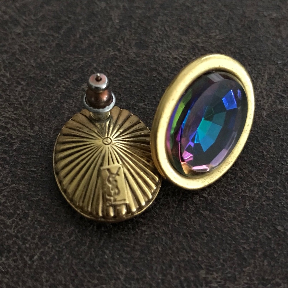 YSL vintage runway earrings